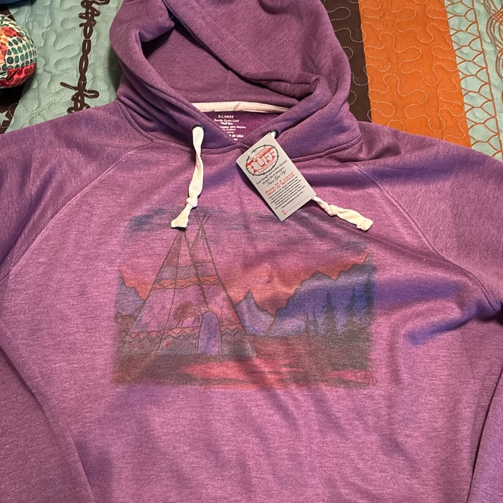 Cowgirl Tuff Sweat Shirt Pull Over Hoodie Xlg